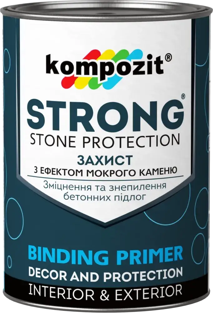 

Лак для каменю та Ґрунтовка для бетону KOMPOZIT STRONG 2.7л