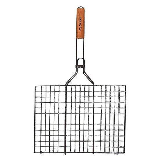 

Решетка разъёмная глубокая для жарки мяса с низкими бортиками Скаут 40*30*2 см