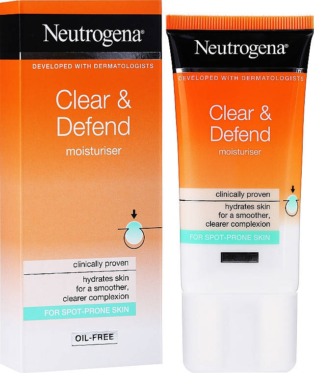 

Увлажняющий крем для проблемной кожи Neutrogena Visibly Clear Spot Proofing Oil-Free Moisturiser Cream 50 мл