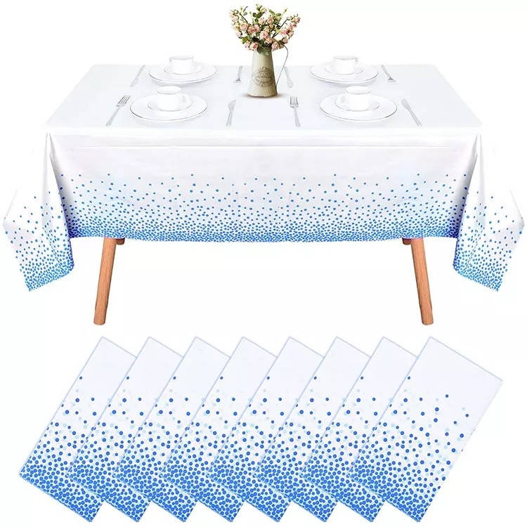 

Скатерть праздничная Конфетти голубые, Голубой