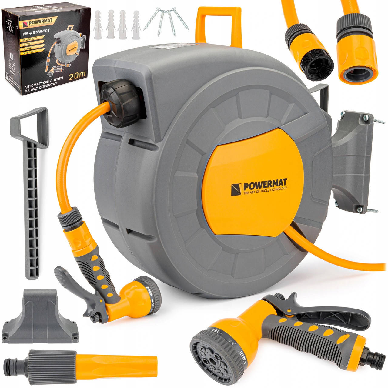 

Автоматическая катушка для шланга POWERMAT PM-ABNW-20T