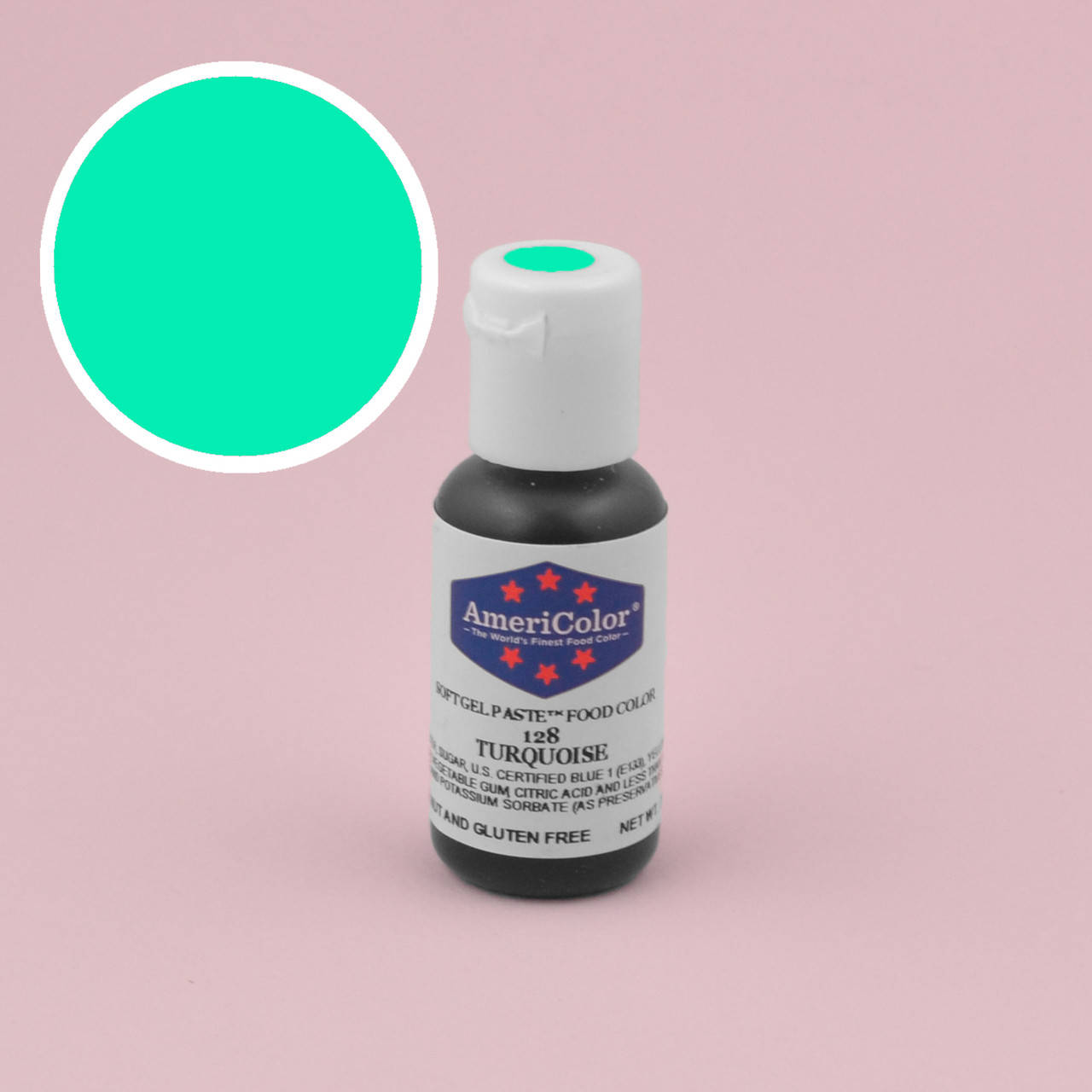 

Гелевая краска AmeriColor Бирюзовая/Turquoise 21 гр