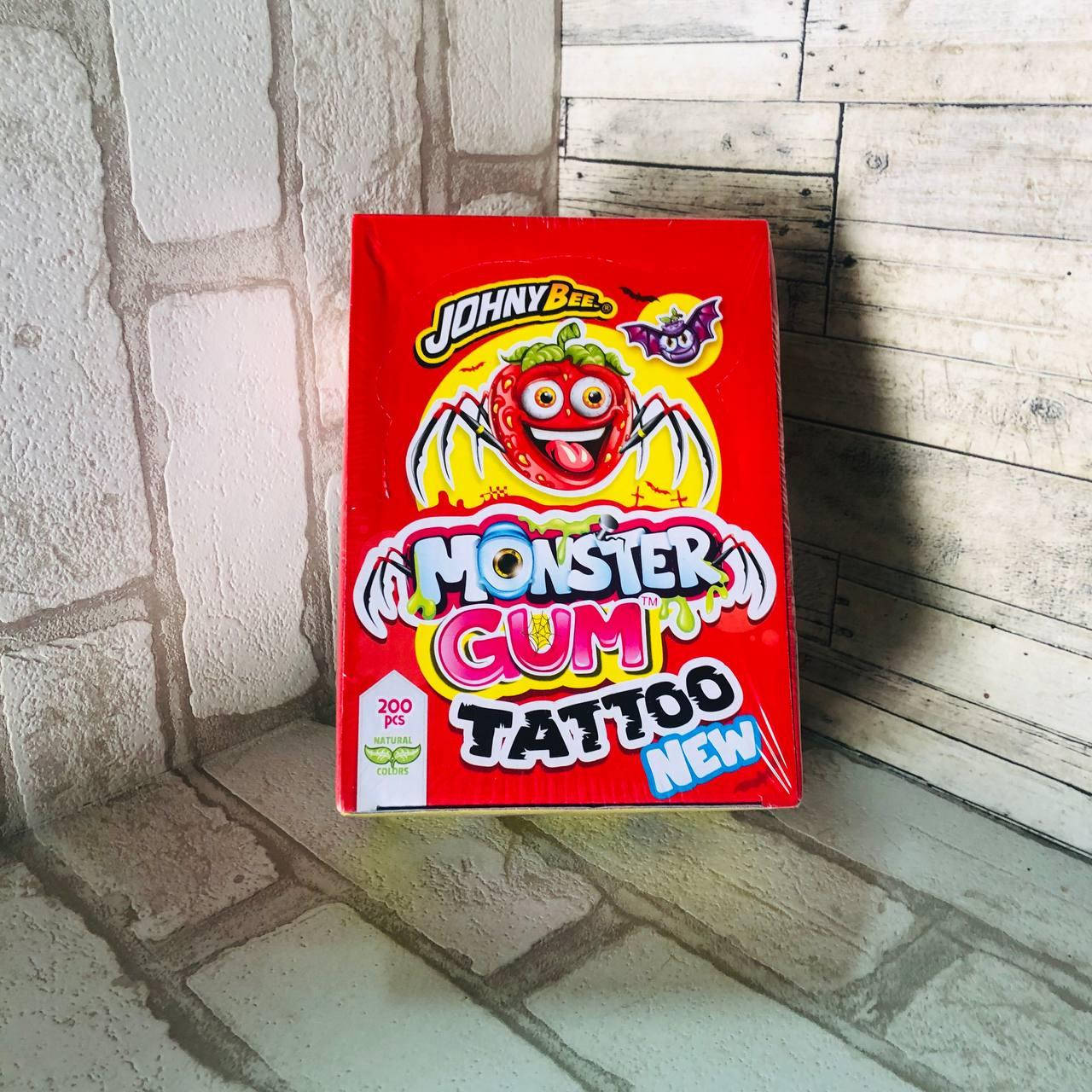 

Жевательная резинка JOHNY BEE MONSTER GUM + ТАТУ 200 шт