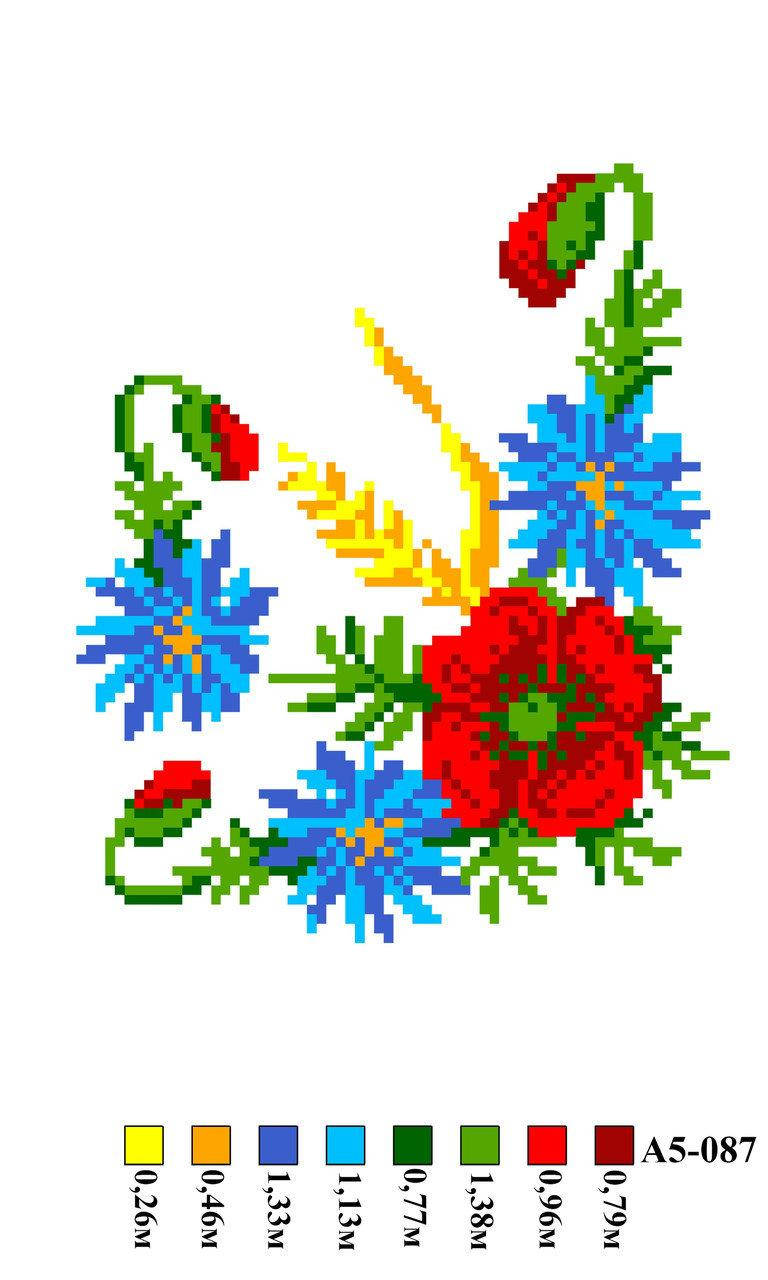 

Набор канва с нитками А5 087