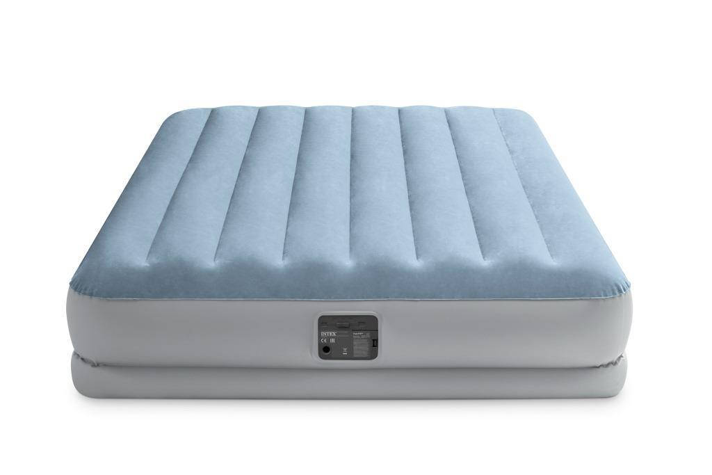 

Надувне ліжко велюрове INTEX 64168 з вбудованим насосом 203*152*36 см