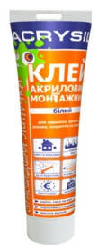 

Клей акриловый монтажный LACRYSIL "Сумасшедшая липучка" 200гр, Белый