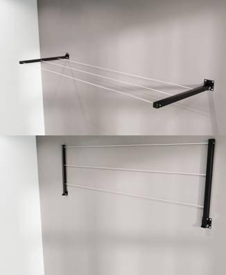 

Сушилка для белья на балкон Vian-Dizain 500 мм черная, Черный