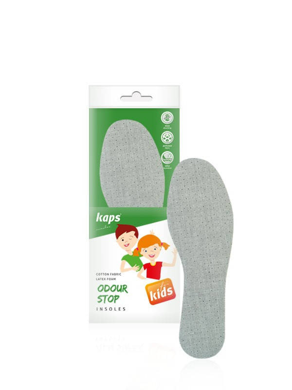 

Kaps Odour Stop Kids - Детские гигиенические (антибактериальные) стельки (р. 19-35) 34