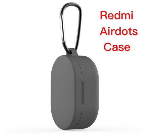 

Чехол-накладка для наушников Xiaomi Redmi AirDots - силикон - Gray (с карабином), Серый
