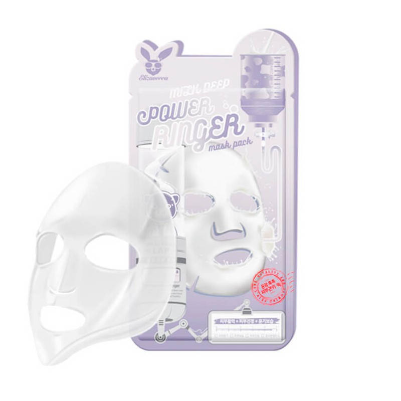 

Осветляющая тканевая маска для лица с молочными протеинами ELIZAVECCA MILK DEEP POWER RINGER MASK PACK