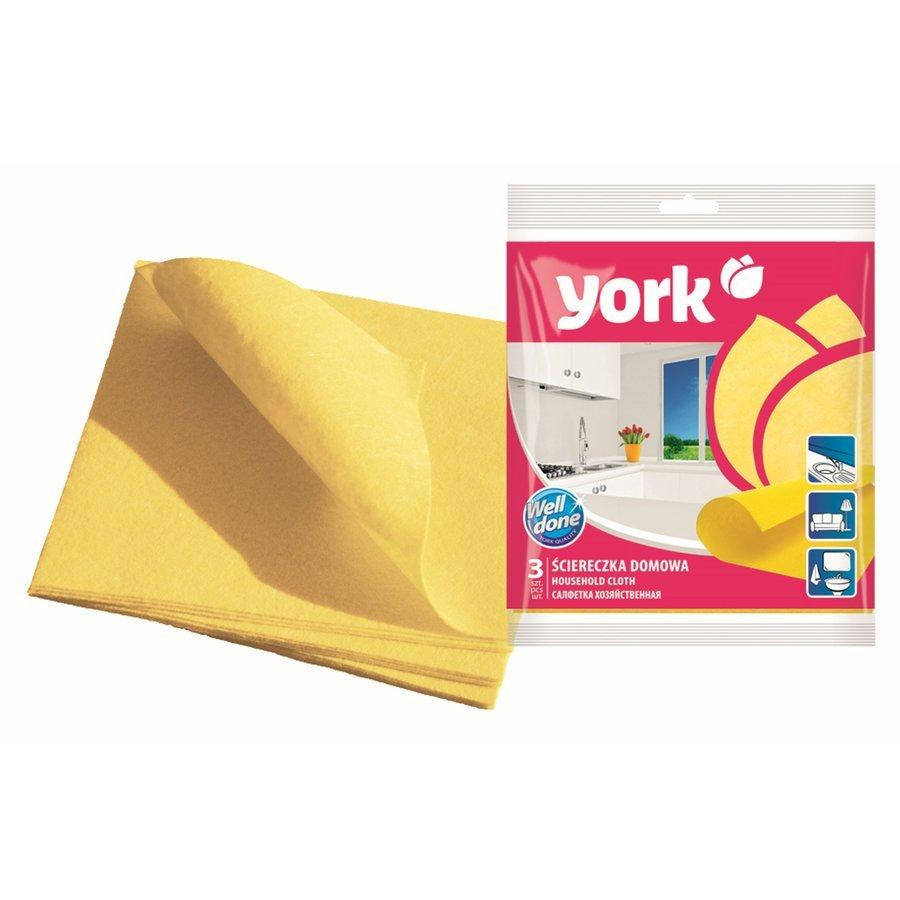 

Cалфетка хозяйственная для уборки Универсальная York 3шт/уп