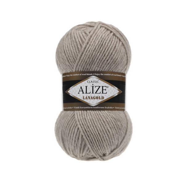 

152 Пряжа Alize Lanagold беж меланж