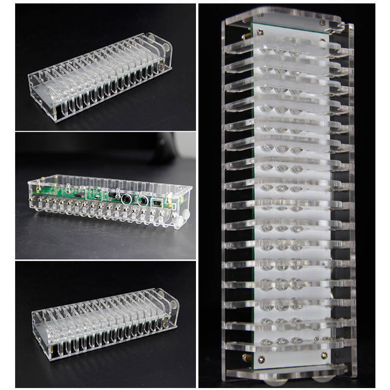 

Радиоконструктор для пайки DIY Kit музыкальный спектр, акриловый корпус