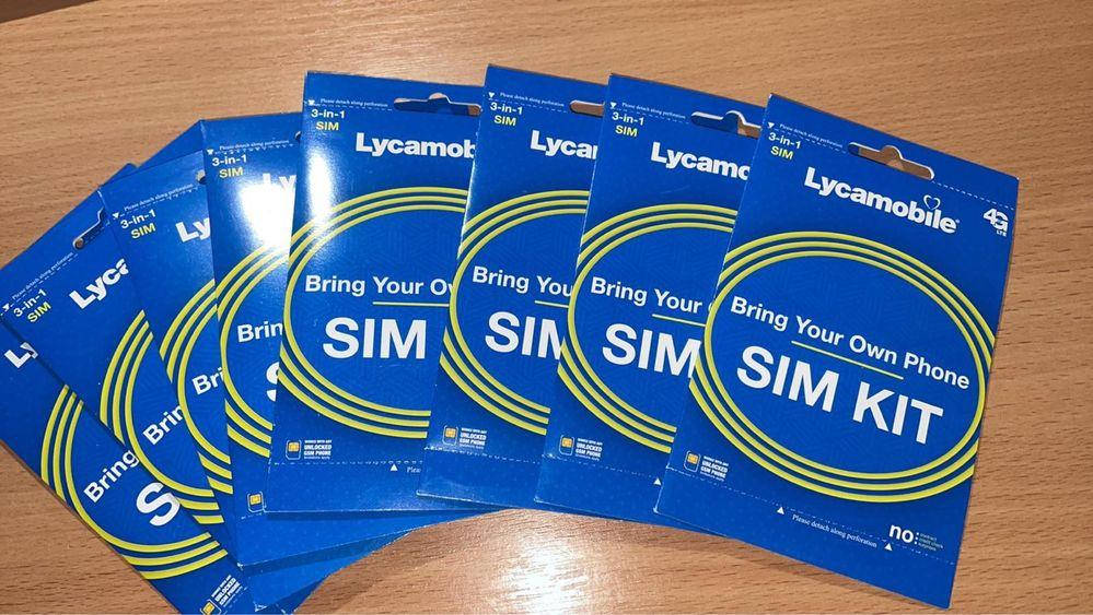

Сим карты Lycamobile (+1) USA