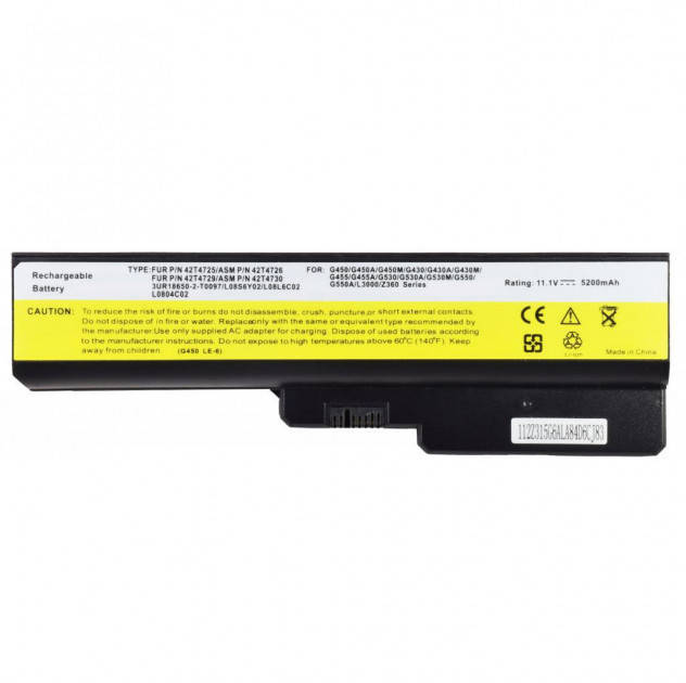 

Батарея Lenovo L08S6D02 L08O4C02 121000793 42T2722 42T4577 42T4586 57Y6528