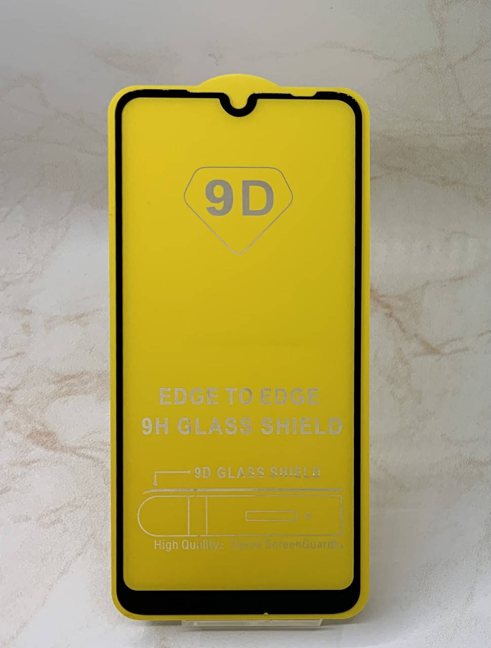 

Защитное стекло для Xiaomi Redmi 7 полное покрытие Full Glue полный клей, Черный