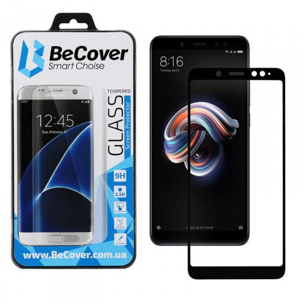 

Защитное стекло BeCover для Xiaomi Redmi Note 5 Black (702225), Черный