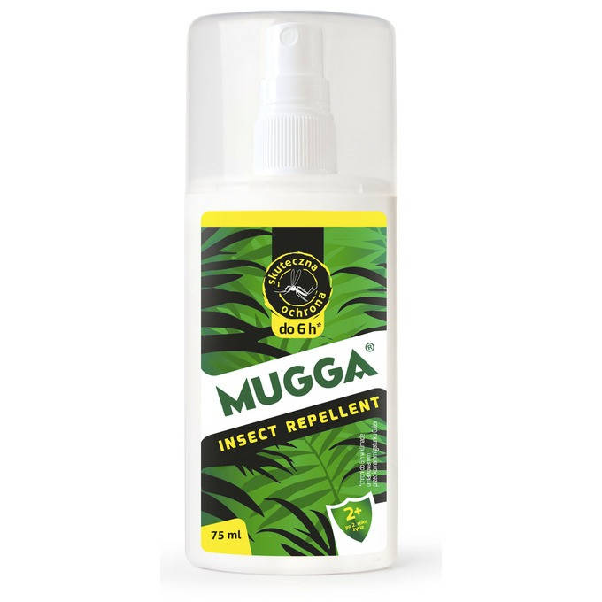 

Спрей против комаров и клещей для детей 9,5% deet 75 мл, Mugga