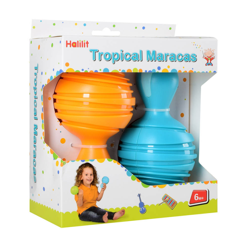 

Игрушка погремушка маракас, 2 шт, 13см, MPB385