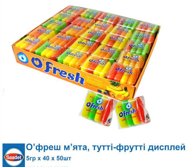 

Жевательная резинка O`Fresh 50 шт Saadet