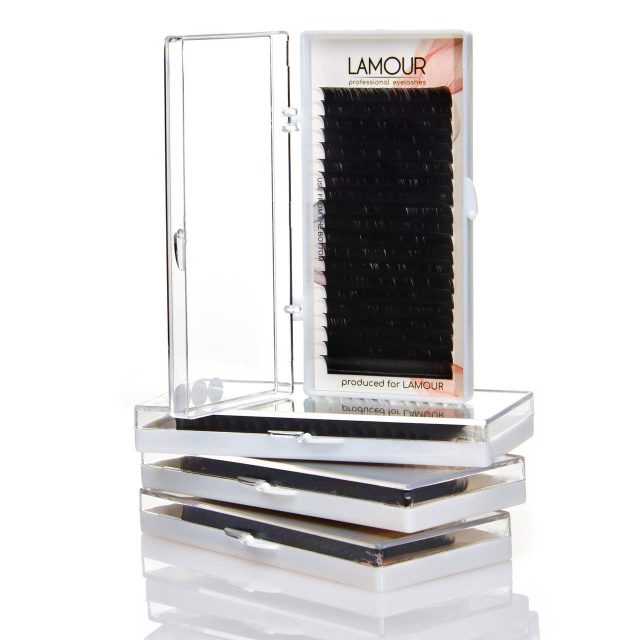 

Ресницы Lamour 0,10 D 11 мм (Черные), Черный