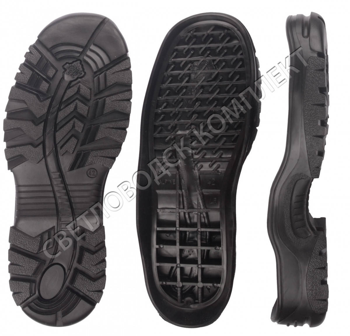 

Подошва для обуви ALPINE, цв. чёрный 44, Черный