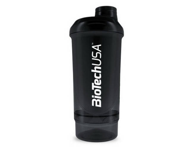 

Шейкер BioTech Shaker Wave + 2 in 1 500 мл black / черный Топ продаж