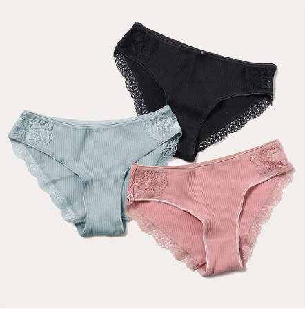 

Женские трусы XXL (50 размер) - в наборе 3шт. 95% cotton, 5% elastan, Разные цвета