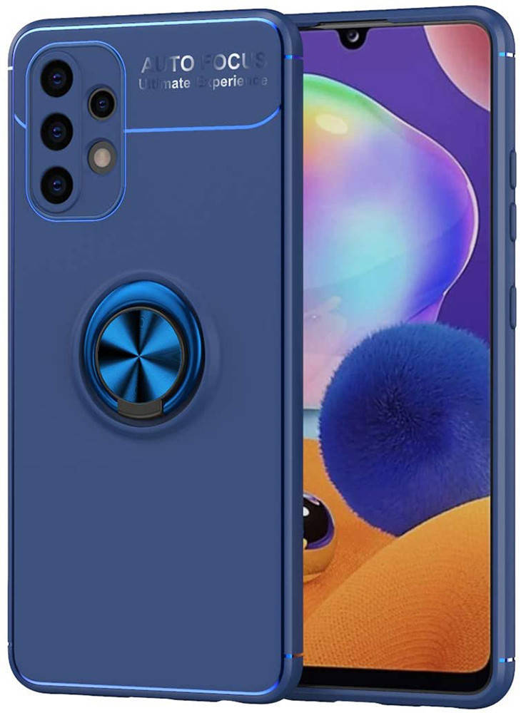 

Чехол с кольцом Samsung Galaxy A32 A325 Autofocus Синий