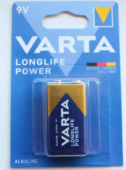 

Батарейка VARTA крона 9V, Longlife Power ALKALINE