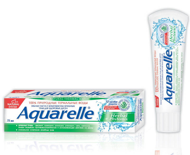 

Зубная паста Aquarelle Herbal & Phytomix 75 ml