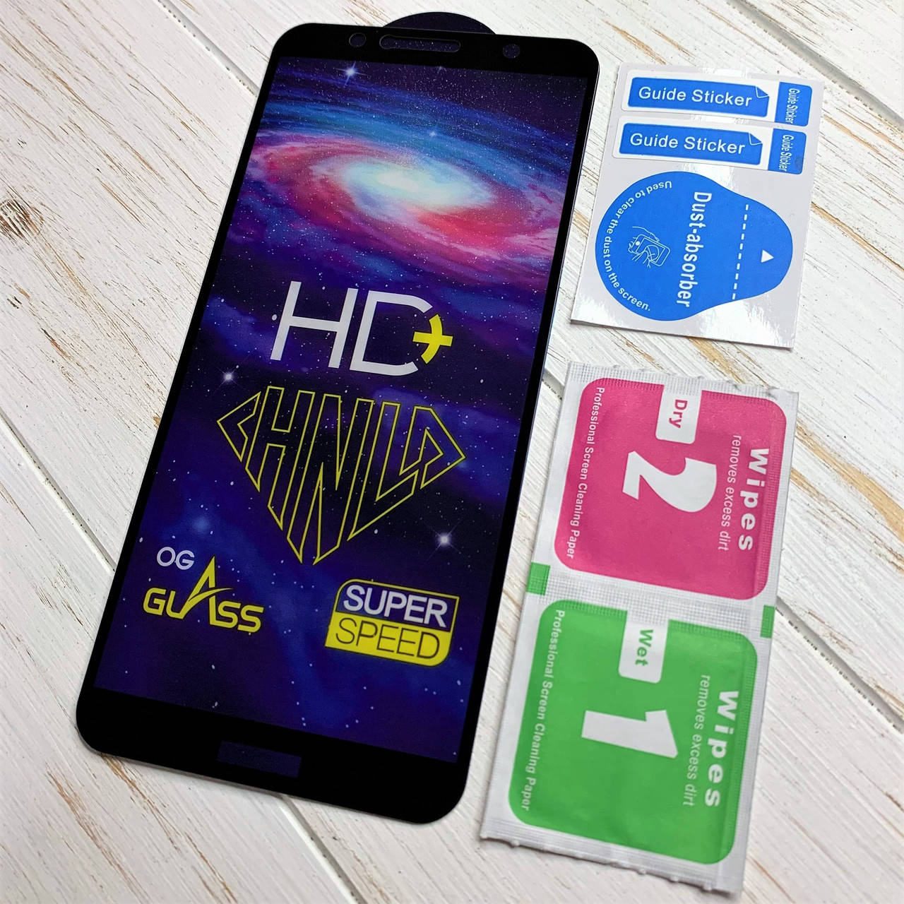 

Защитное стекло для Huawei Y6 (2018) FullGlue чёрное, Прозрачный