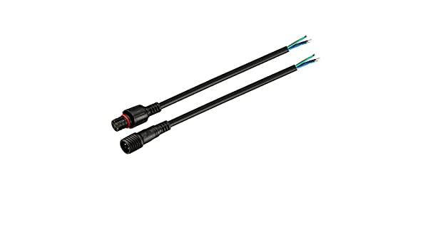 

Dilux - Комплект соединительный кабель WP Cable 2pin (2 jack) Mother + Father , Папа + Мама Черный