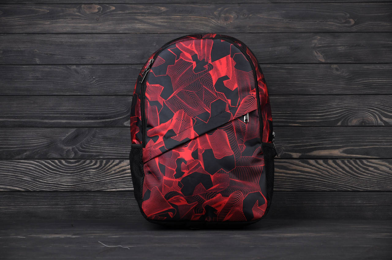 

Рюкзак спортивный городской школьный | Унисекс рюкзак ЛЮКС качества, Красный