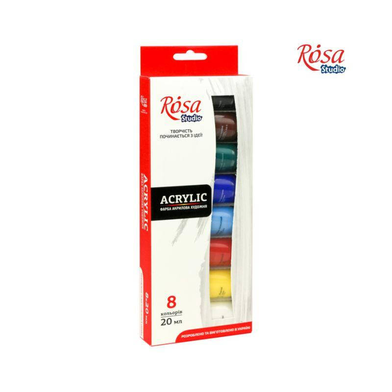 

Набор акриловых красок 8*20мл, ROSA Studio