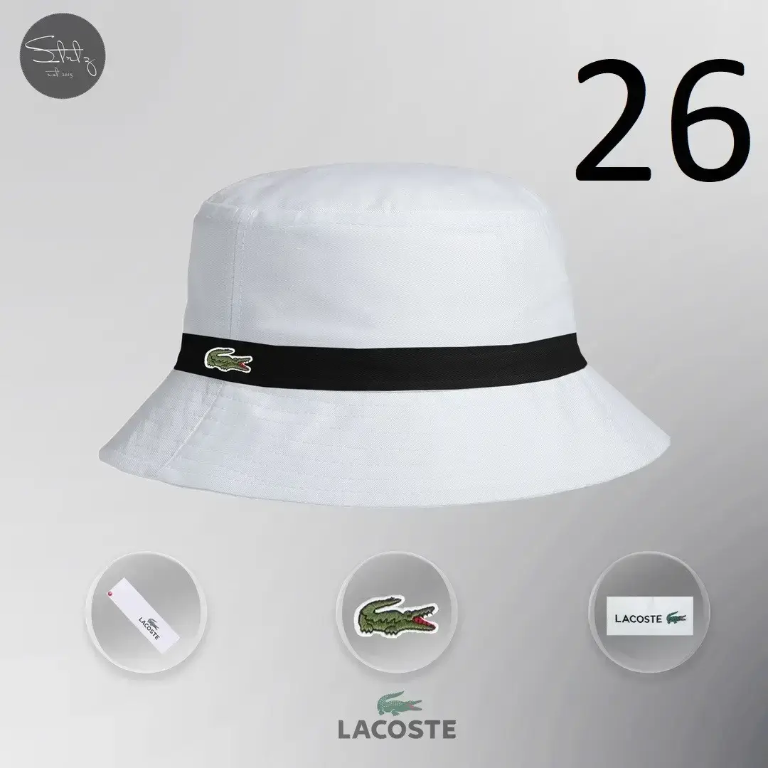 

Новенькая Мужская Панама Lacoste Летняя Белая Пляжные Панамки Мужские Лакосте