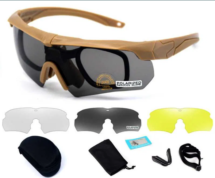 

Тактические поляризованные очки ESS Crossbow Polarized с 3 линзами и диоптриями (Койот)