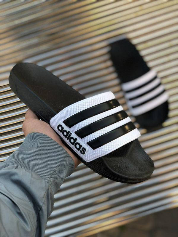 

Мужские Шлепанцы Тапочки ADIDAS Сланцы Адидас Размер 46, Черный