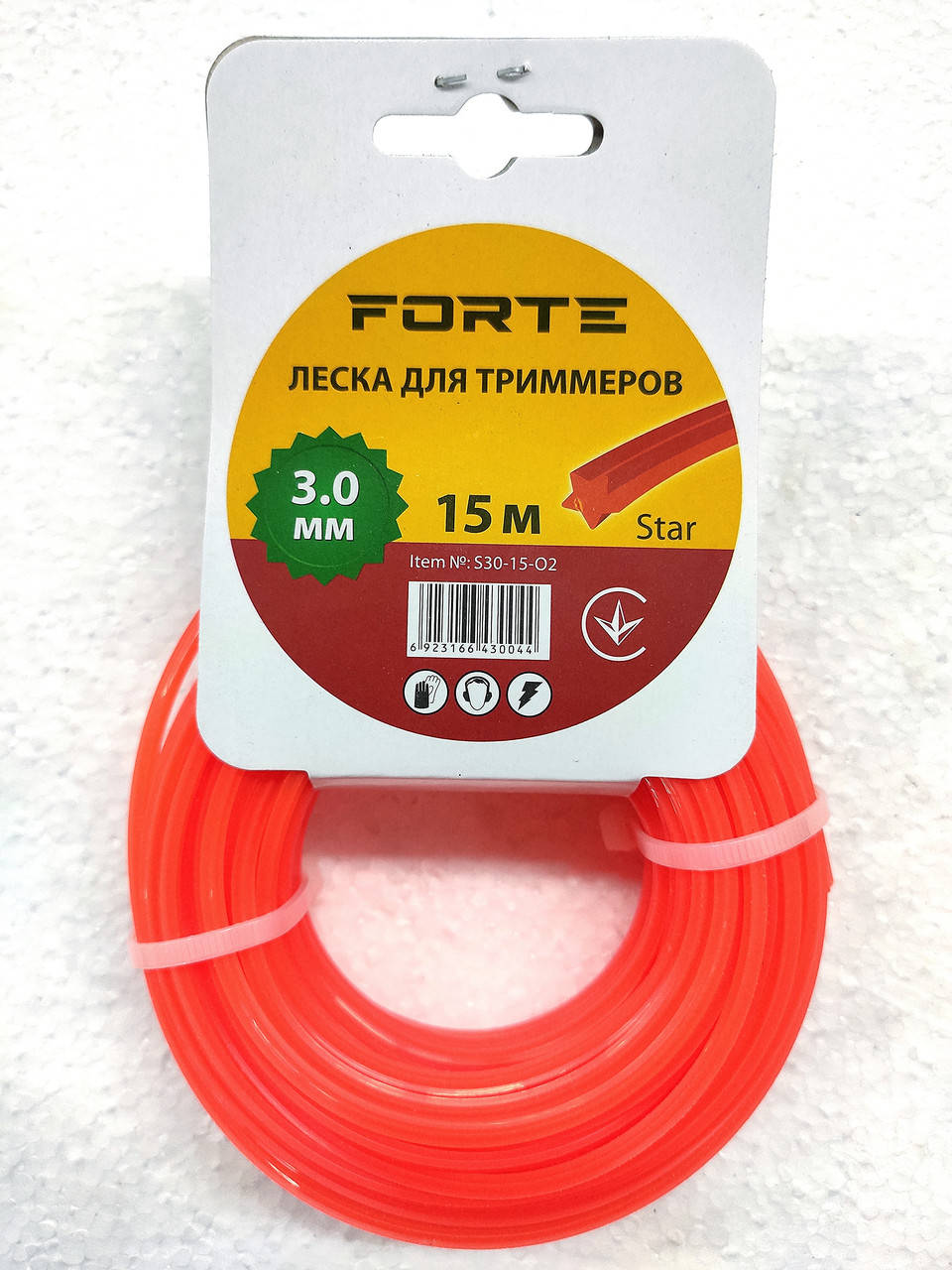 

Леска для мотокосы 3.0мм,15м Звезда Forte