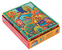 

Умные кубики в поддончике. 12 штук. Кто живёт в разноцветном городке