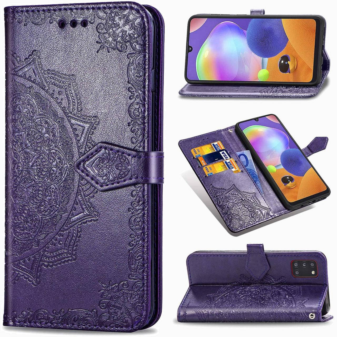 

Чехол Vintage для Samsung Galaxy A31 2020 / A315F книжка кожа PU фиолетовый