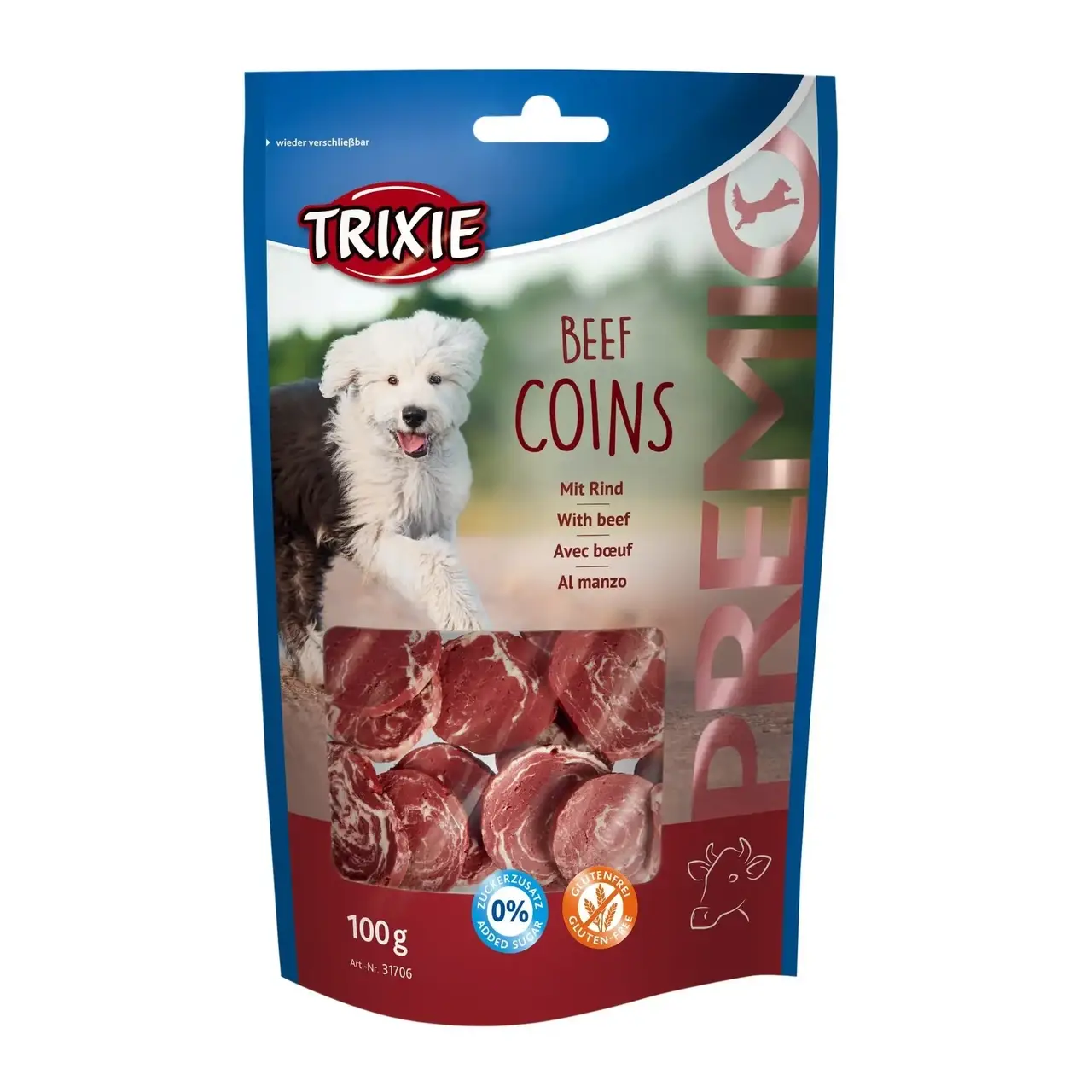 

Лакомство для собак Trixie PREMIO Beef Coins 100 г (говядина) арт.31706