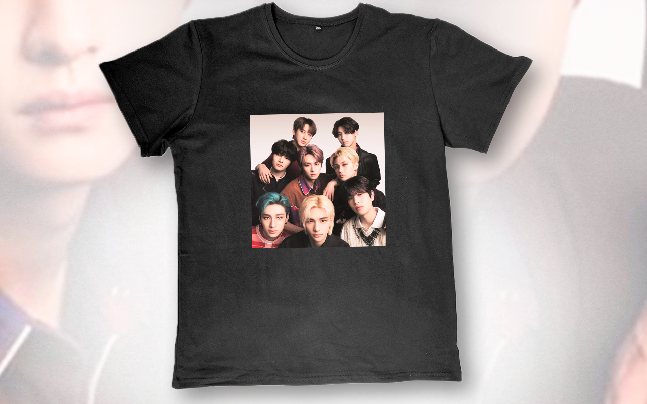 

Футболка с принтом BTS, Черный