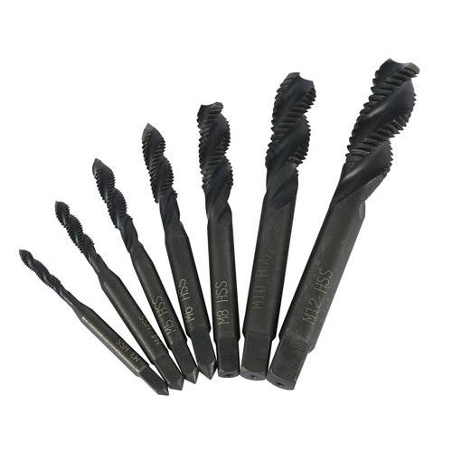 

Набор из 7 метчиков 3/4/5/6/8/10/12мм 4-гранные, HSS сталь