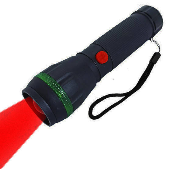 

Фонарь ручной 8417R c красным светом, Черный