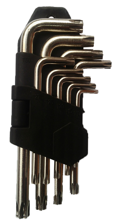 

Ключі torx 9шт CrV (короткі) "QT"