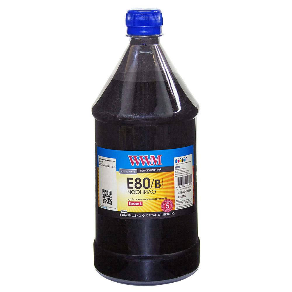 

Чернила WWM для Epson L800 1000г Black Водорастворимые (E80/B-4) светостойкие
