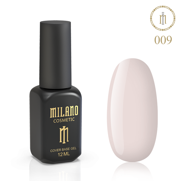 

Цветная база для маникюра ногтей глянцевая Milano 8 мл № 09, Бежевый
