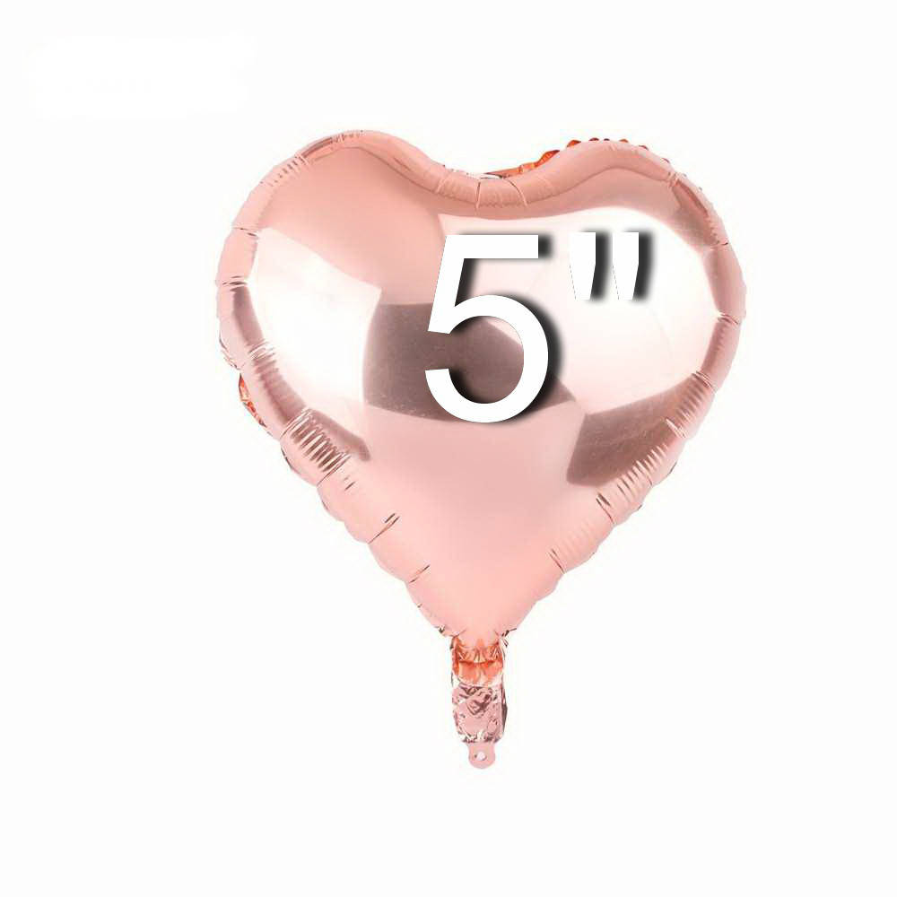 

Шар фольгированный сердце розовое золото, 10 см (Китай)