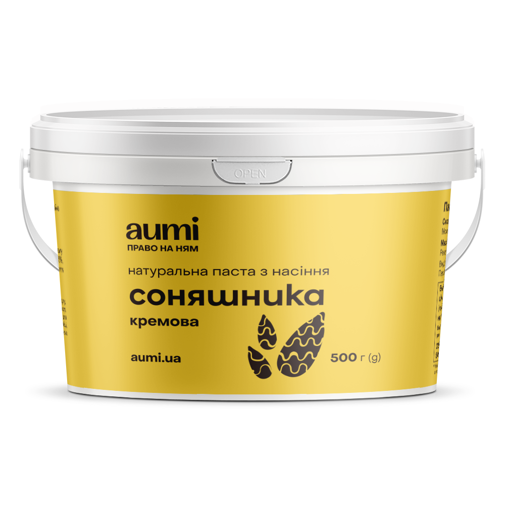 

Паста из семян подсолнечника кремовая, 500г, ведро, натуральная без добавок